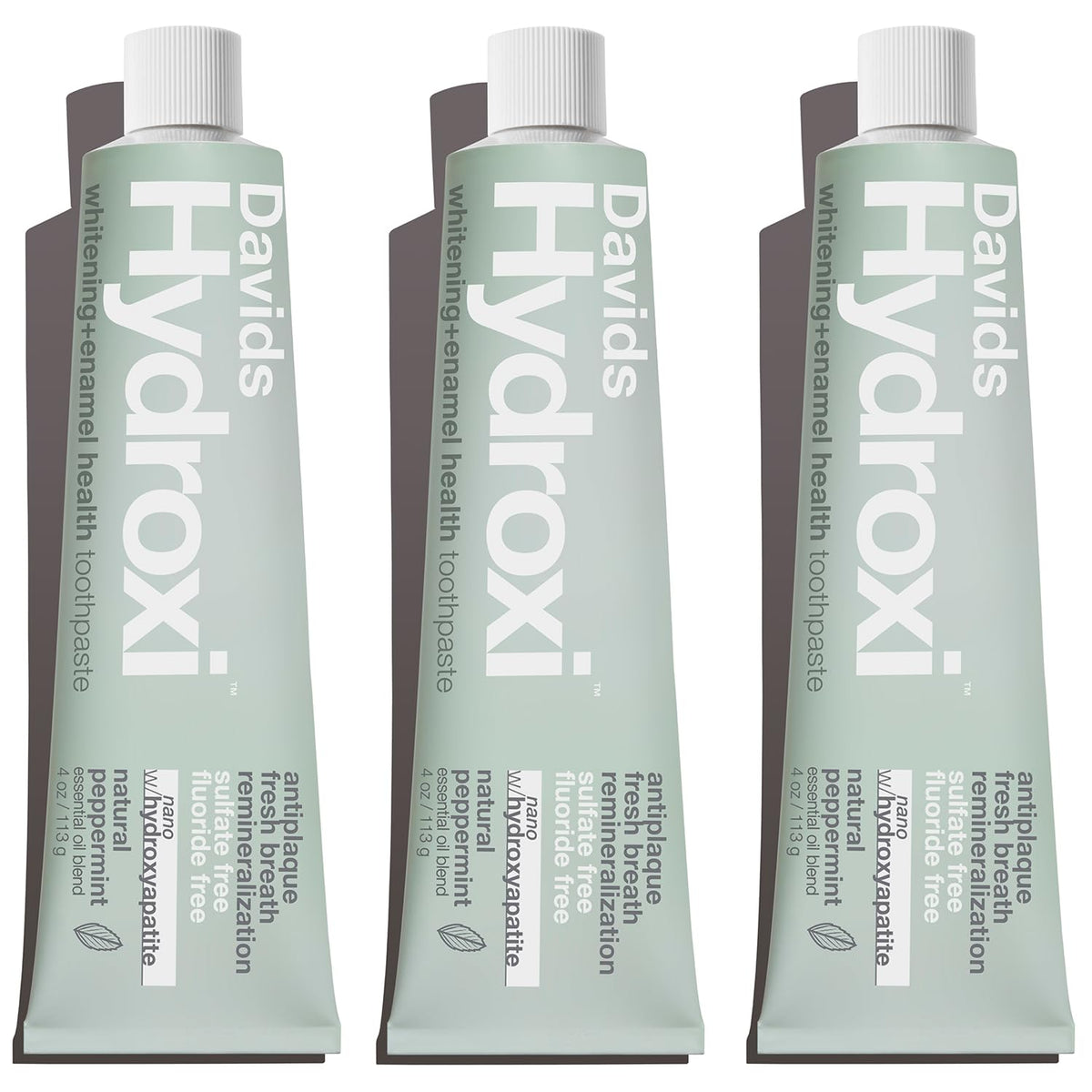 Davids Nano Hydroxyapatite Whitening Enamel Health SLS Free Peppermint 4oz
