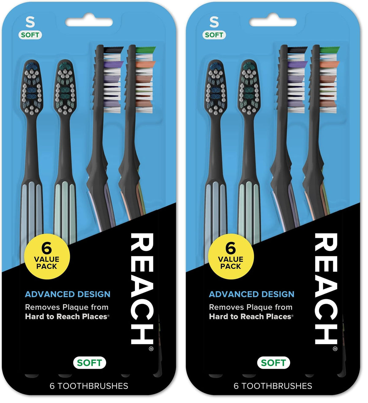 Reach Advanced Design Firm Bristle Toothbrushes, 7 Count