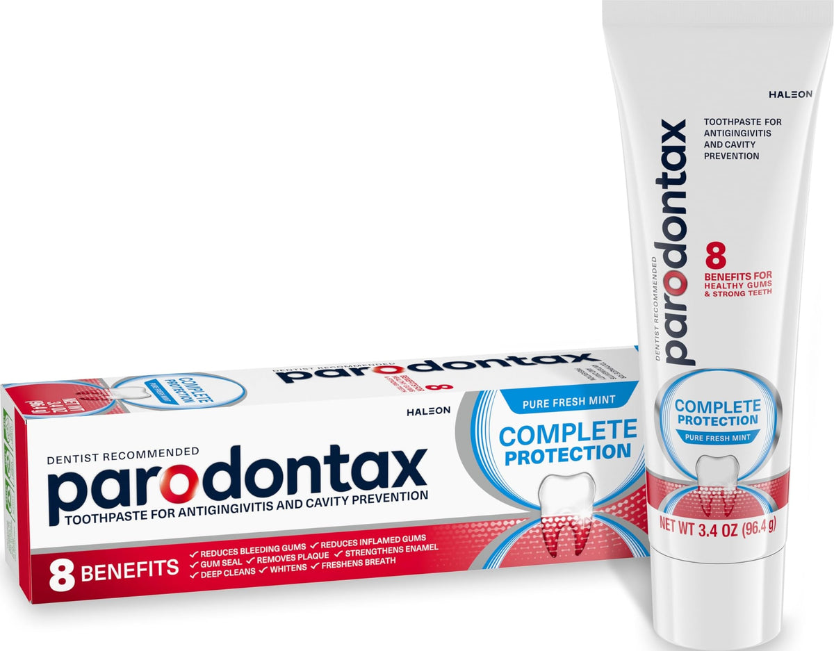 Parodontax Complete Protection Toothpaste, Pure Fresh Mint, 3.4 oz x 3