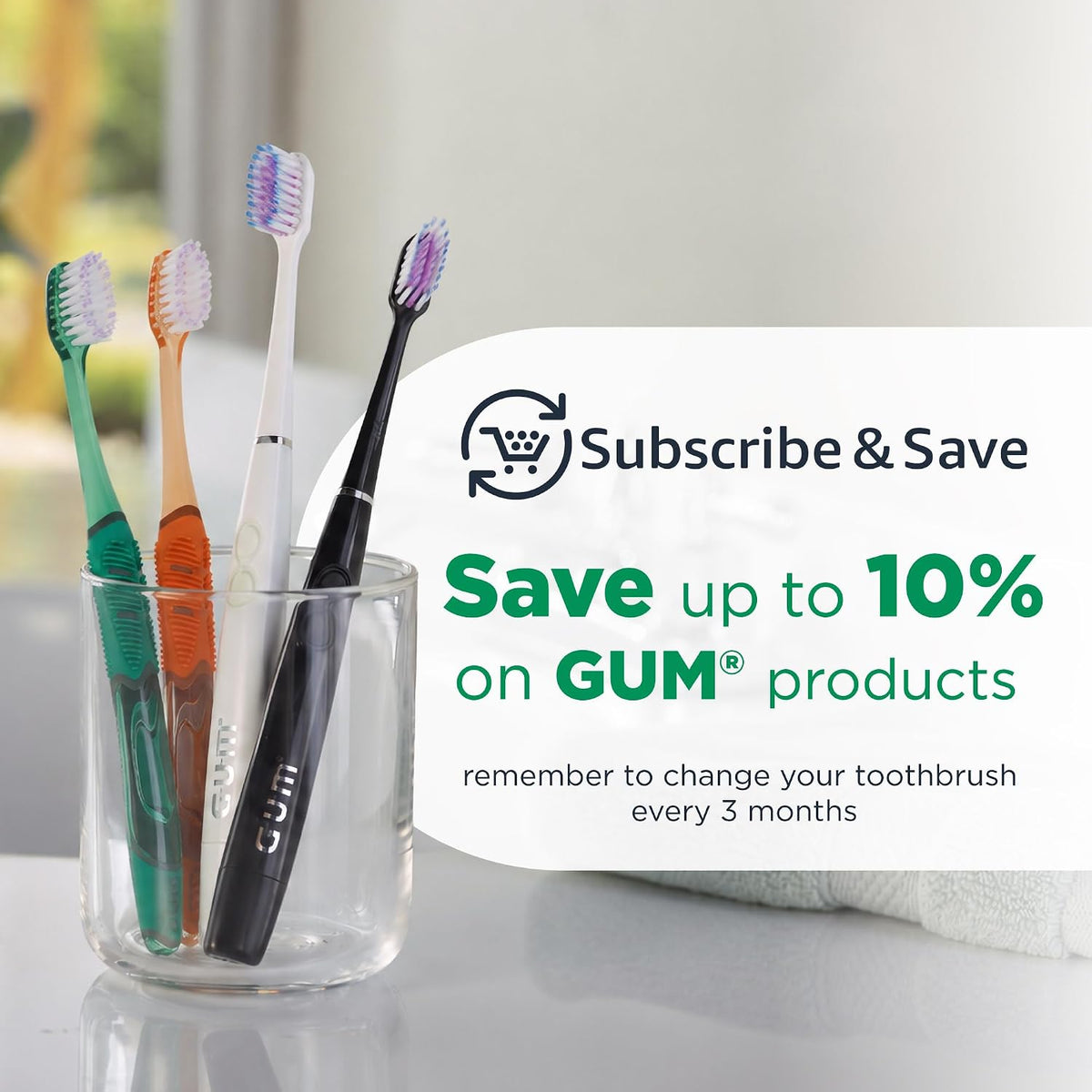 GUM Folding Travel Toothbrush, Soft Bristle, Compact Head, 1 Count (6 Pack)