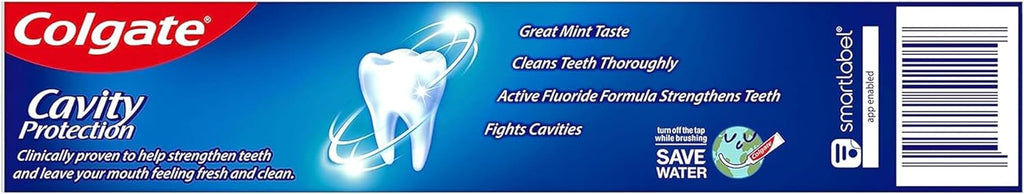 Colgate Cavity Protection Toothpaste with Fluoride - 2.5 ounce + 60% Free - 2 Pack