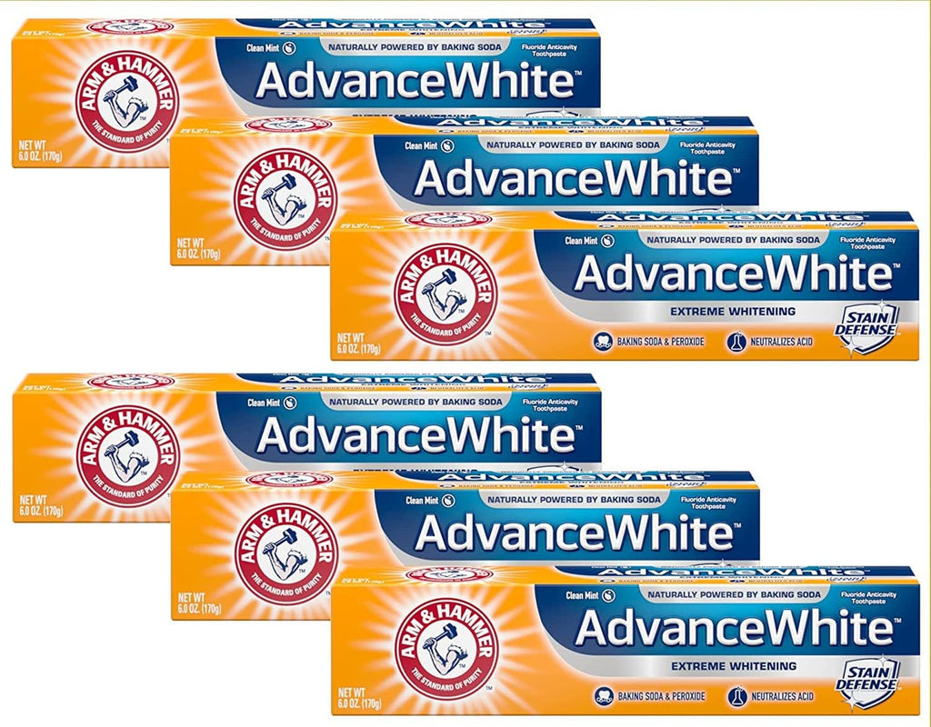 Arm and Hammer Advance Whitening Toothpaste .9 Oz Travel Size 4 Pk.