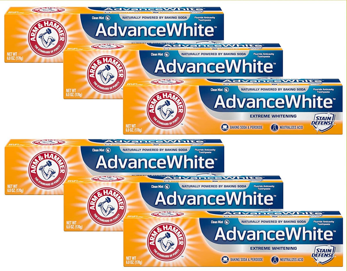 Arm and Hammer Advance Whitening Toothpaste .9 Oz Travel Size 4 Pk.
