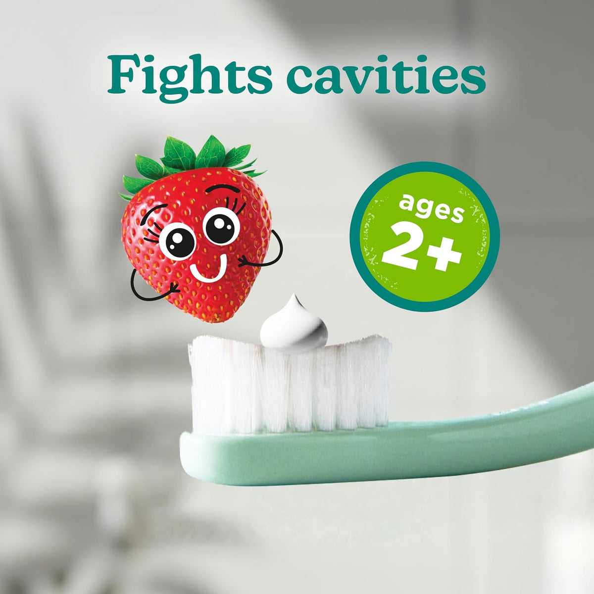 Tom's of Maine Natural Kids Fluoride Toothpaste, Strawberry, 3 Pack, 5.1 oz