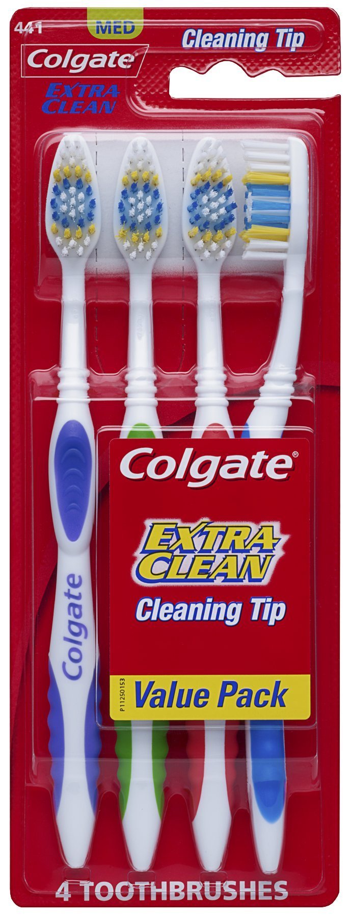 Colgate Extra Clean Full Head Toothbrush, Medium - 3 Count (Pack of 1)