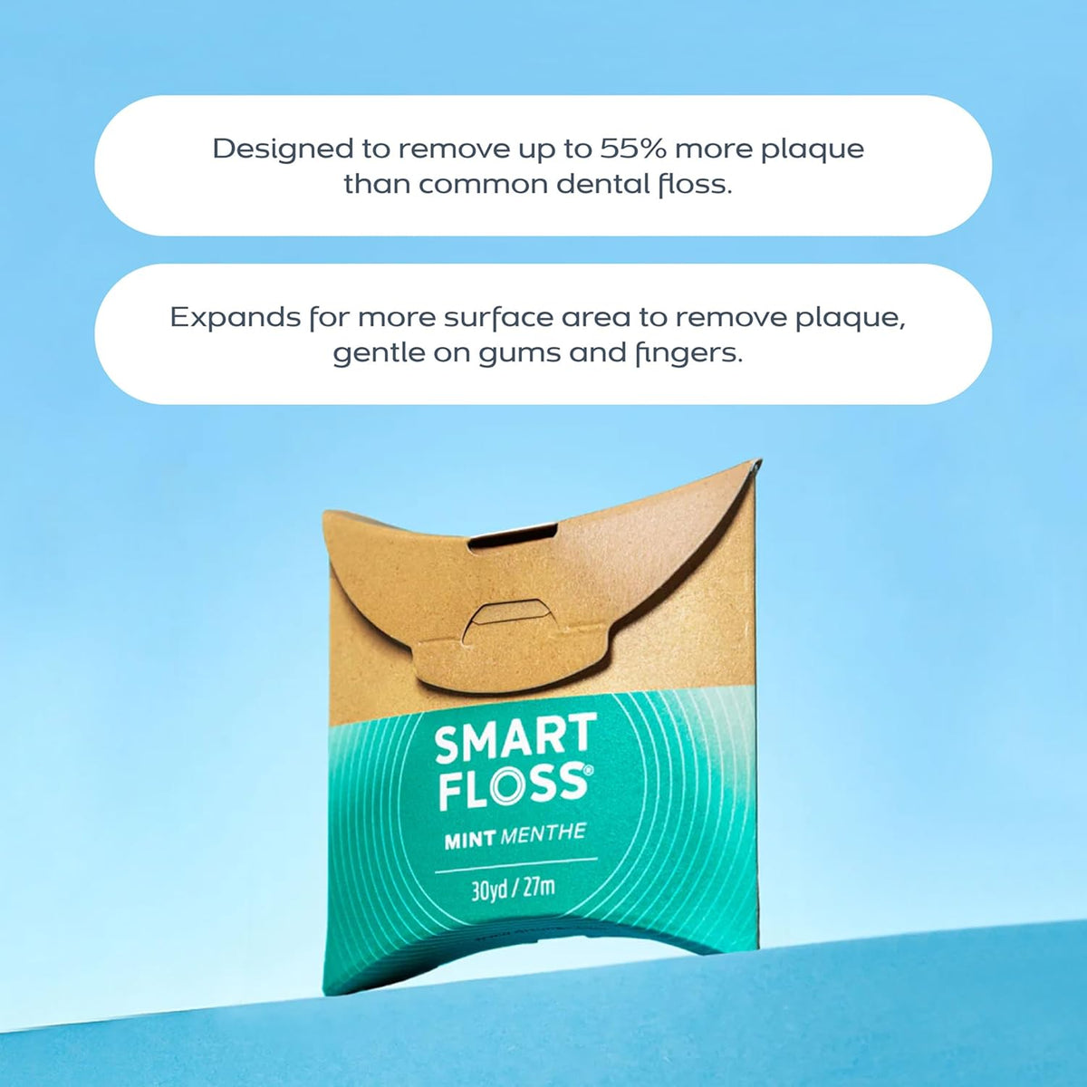 DrTung's Smart Floss, Mint Natural Expanding Dental Floss - Pack of 2