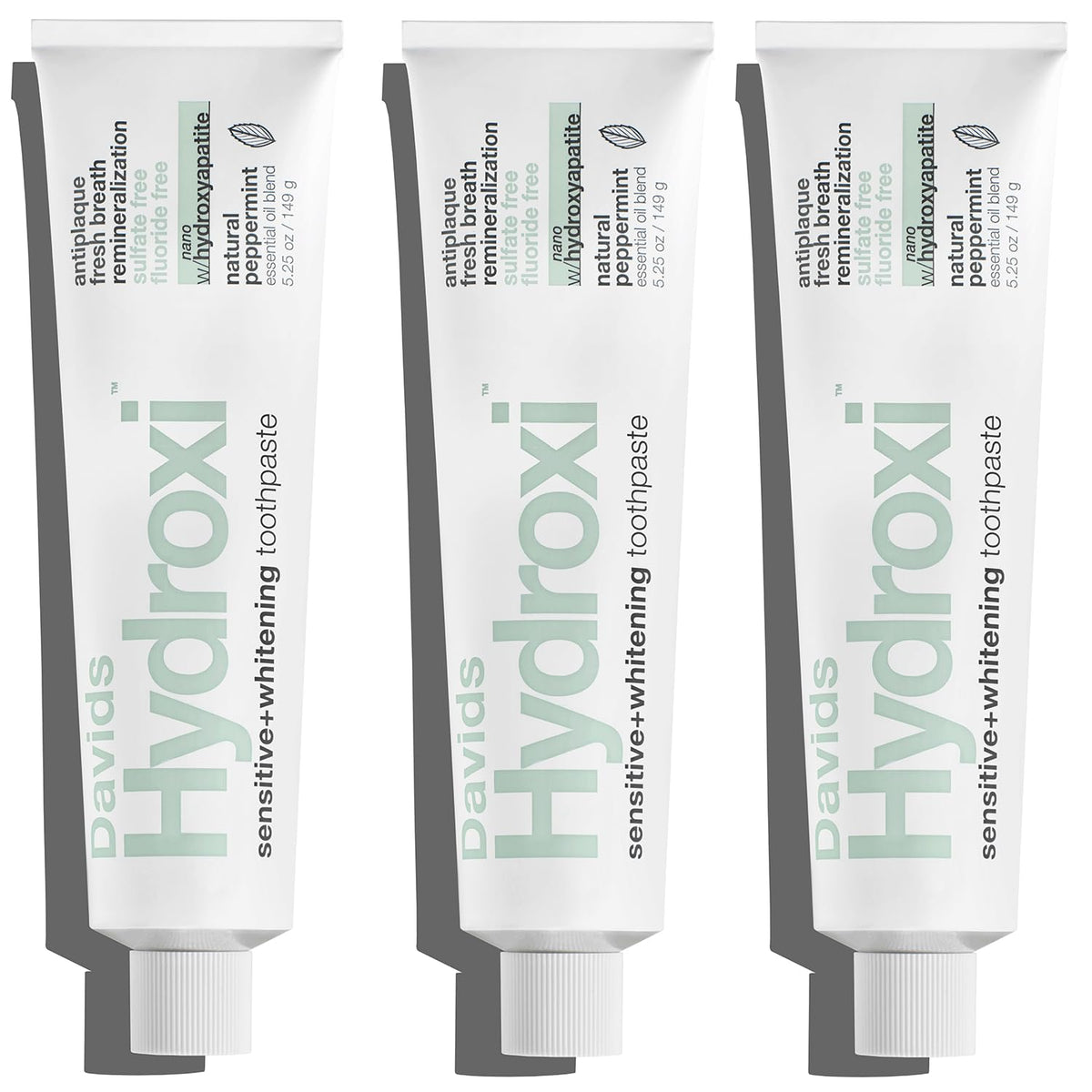 Davids Nano Hydroxyapatite Whitening Enamel Health SLS Free Peppermint 4oz