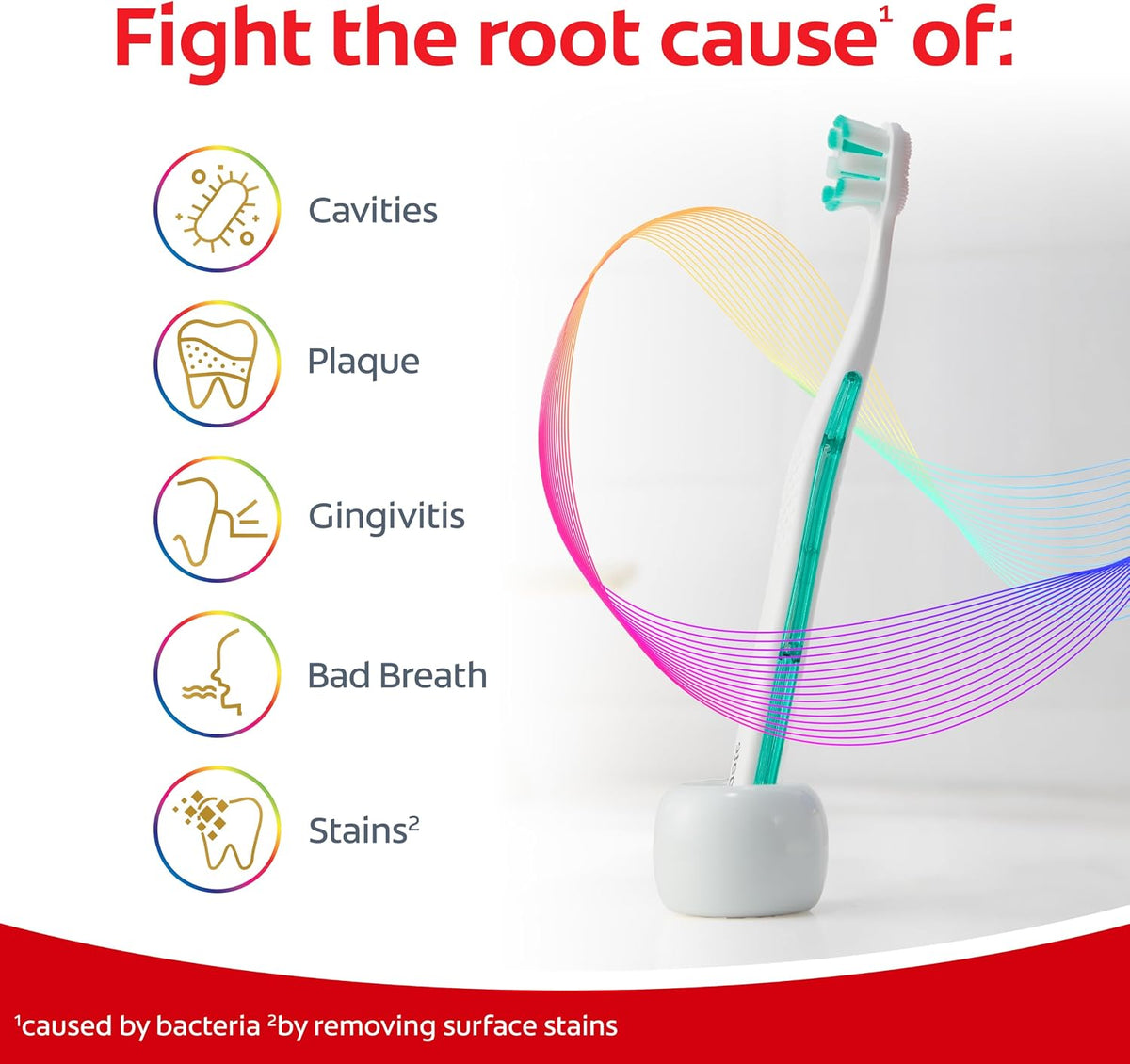 Colgate Total Foaming Clean Toothbrush, Soft, White, 2 Pack