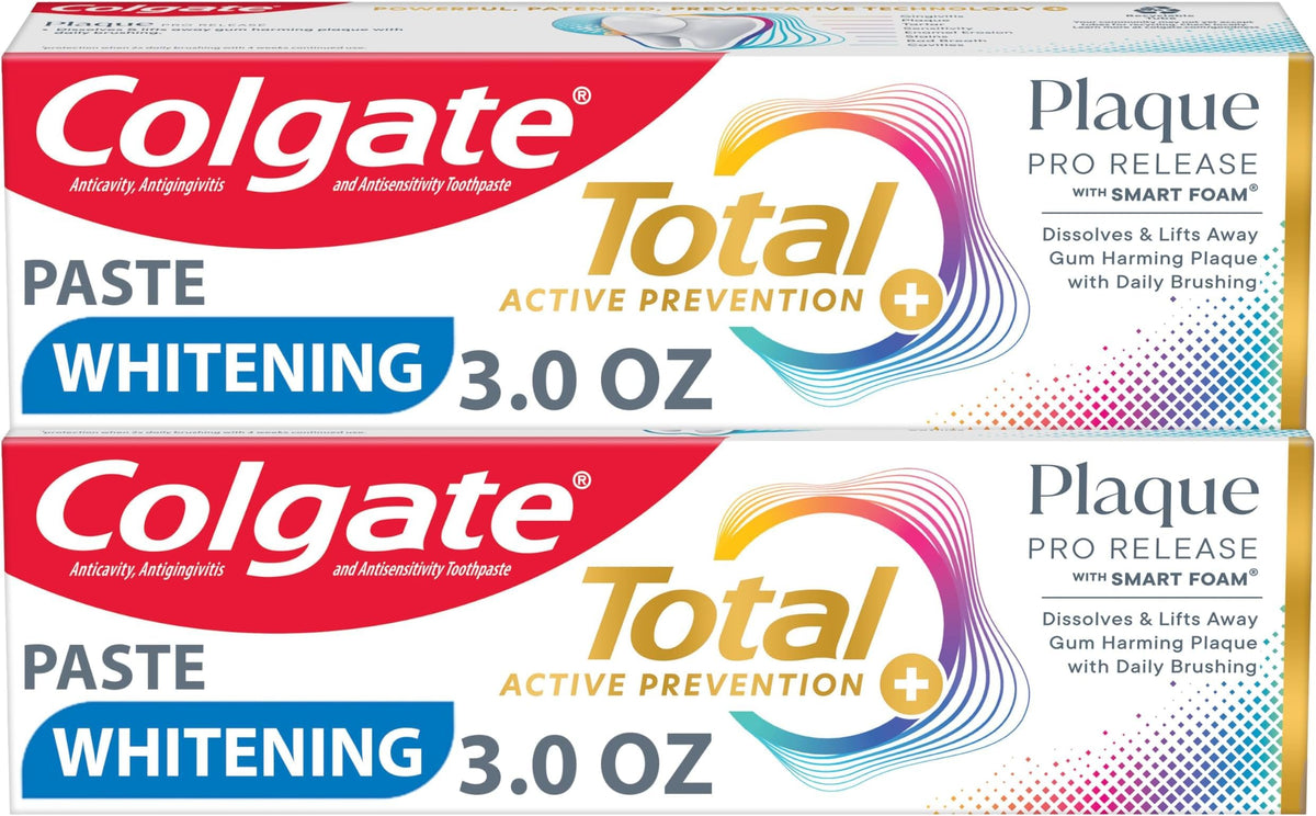 Colgate Total Plaque Pro Release Toothpaste for Gum Health, Mint, 3 oz