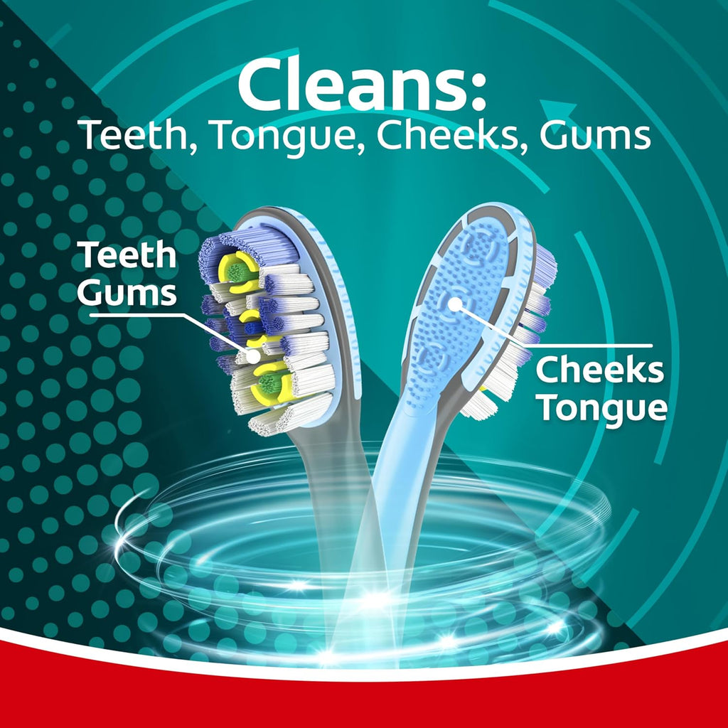Colgate 360 Advanced Floss Tip Soft Toothbrush, 2 Pack