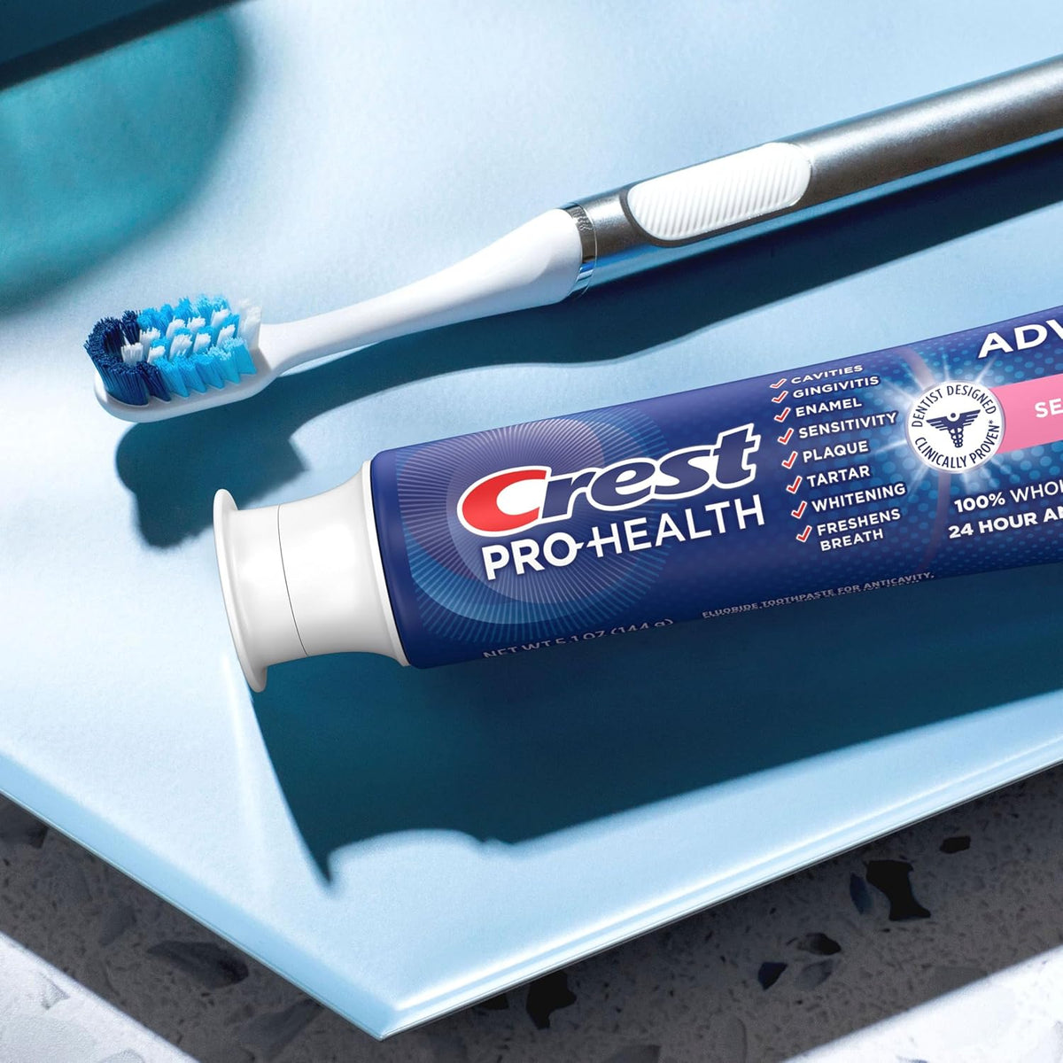 Crest Pro-Health Advanced Sensitive & Enamel Shield Toothpaste, 5.1 Ounce (Pack of 1) - Packaging May Vary