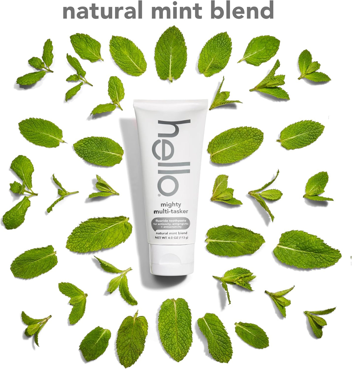 hello 8-in-1 Mighty Multi-Tasker Fluoride Toothpaste, Mint, 2 Pack, 4 oz