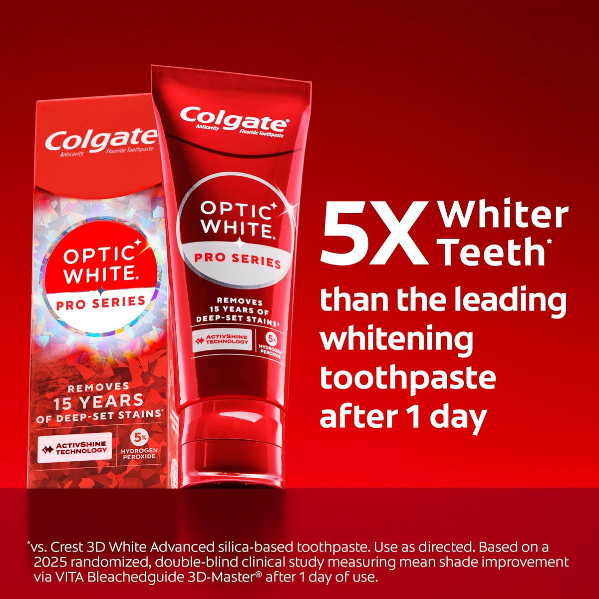 Colgate Optic White Pro Series Whitening Toothpaste, High Impact White, 3oz
