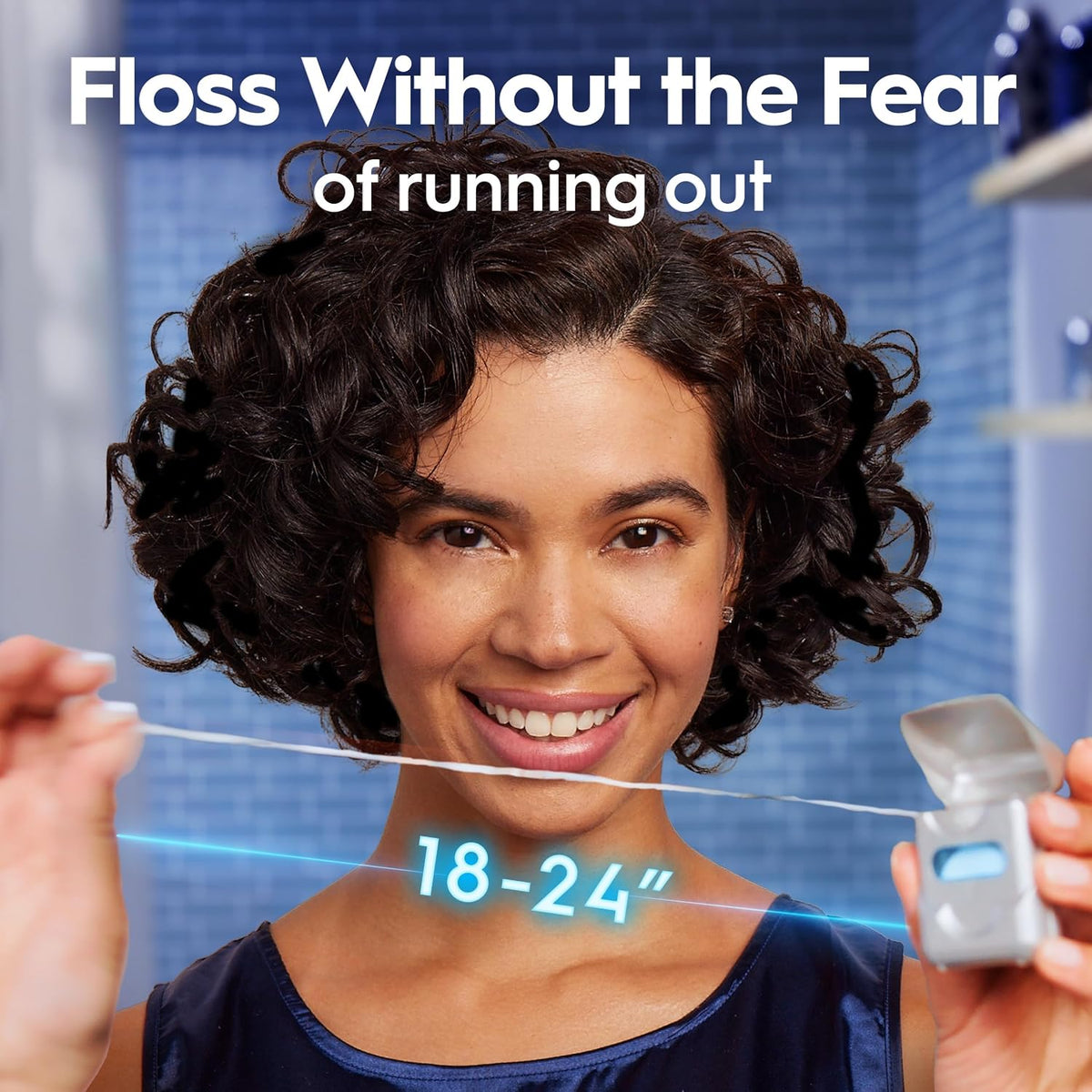 Oral-B Glide Healthy Gums Unflavored Dental Floss, Value 2 Pack (50m Each)