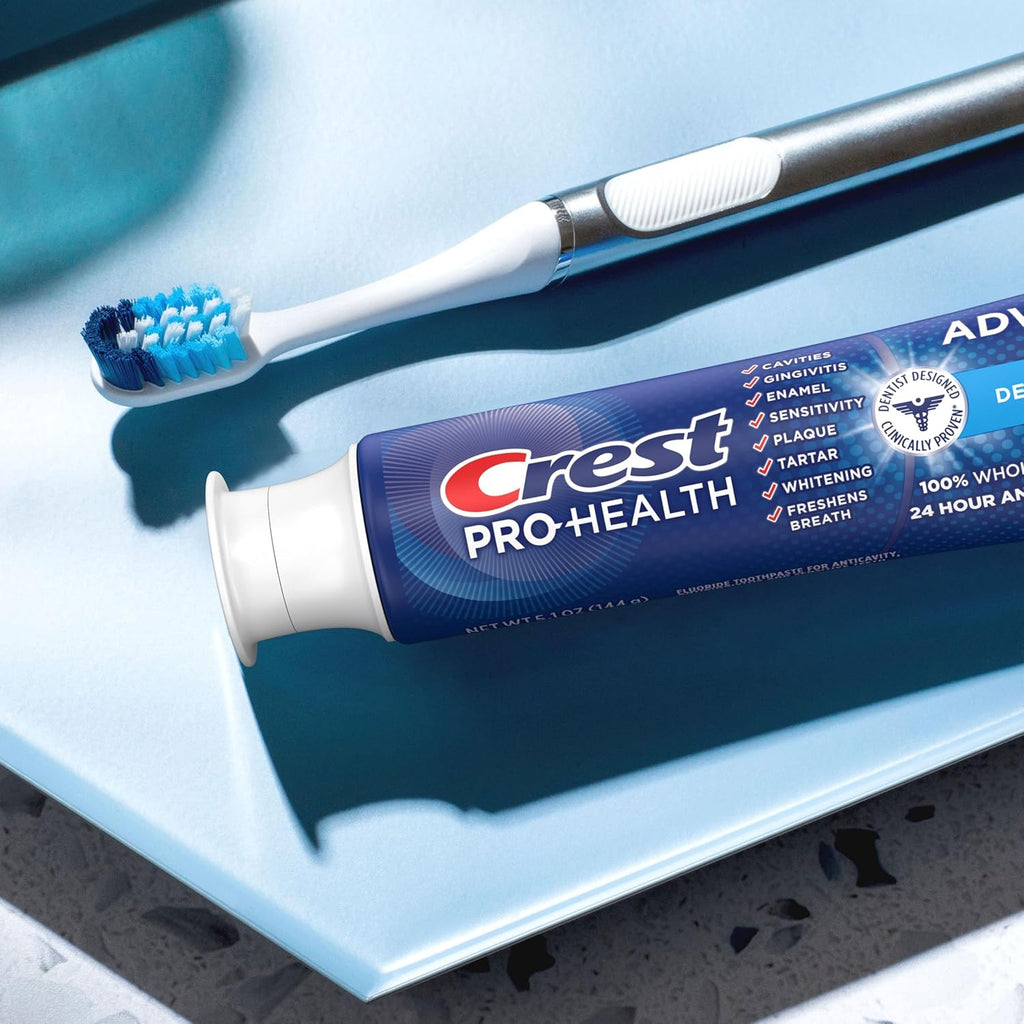Crest Pro-Health Advanced Deep Clean Mint Toothpaste, 2 Count (Pack of 1)
