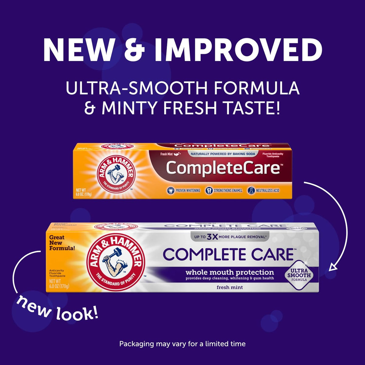ARM & HAMMER Complete Care Toothpaste, Fresh Mint, 6.0 oz