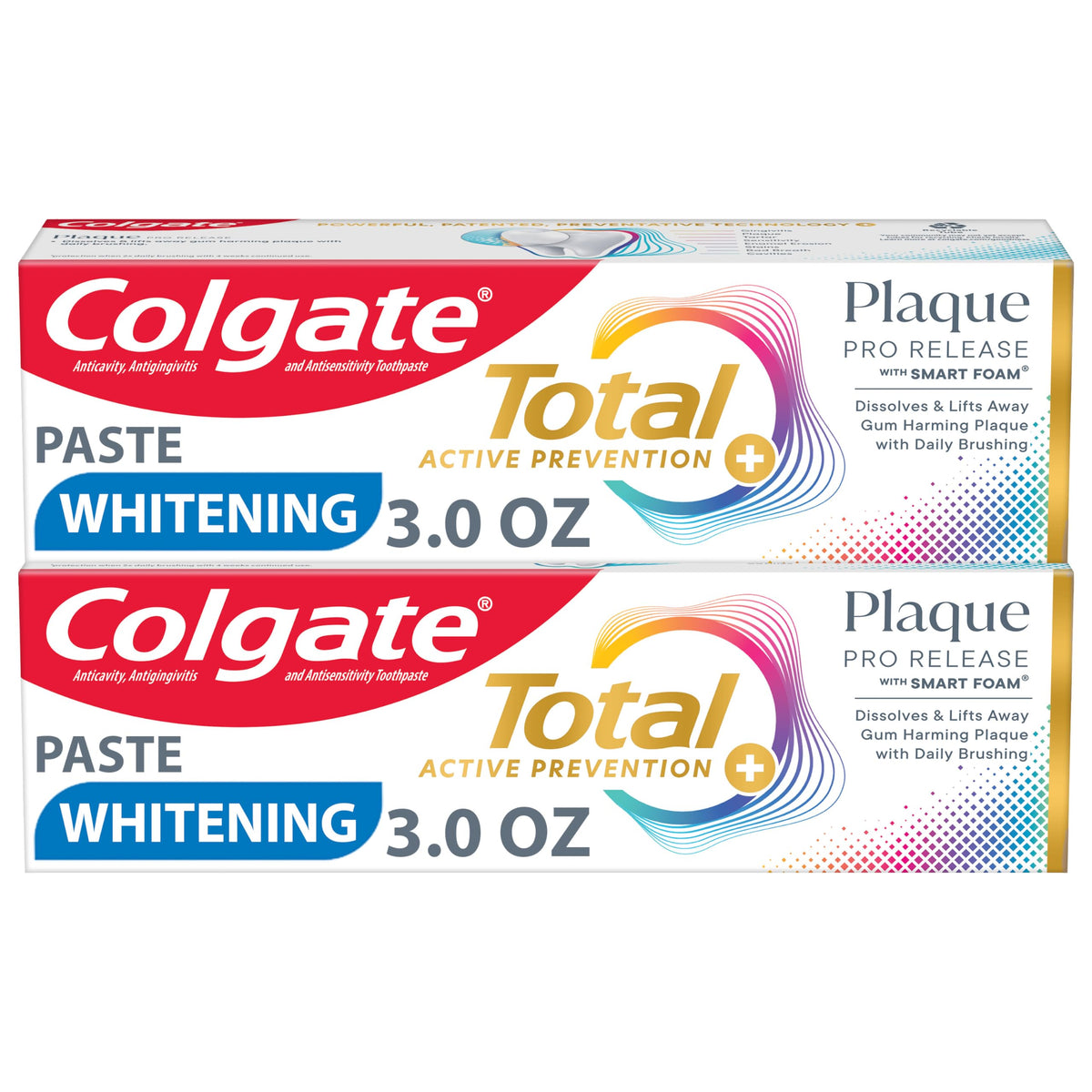 Colgate Total Plaque Pro Release Toothpaste for Gum Health, Mint, 3 oz