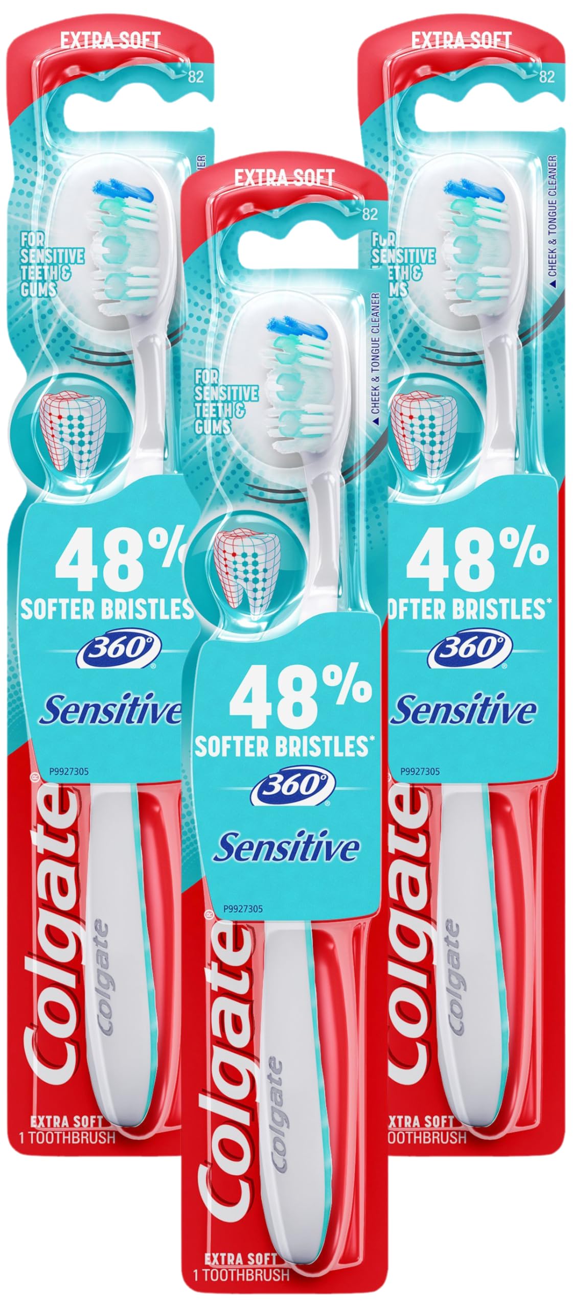 Colgate 360° Enamel Health Extra Soft Toothbrush for Sensitive Teeth