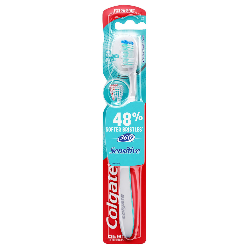 Colgate 360° Enamel Health Extra Soft Toothbrush for Sensitive Teeth