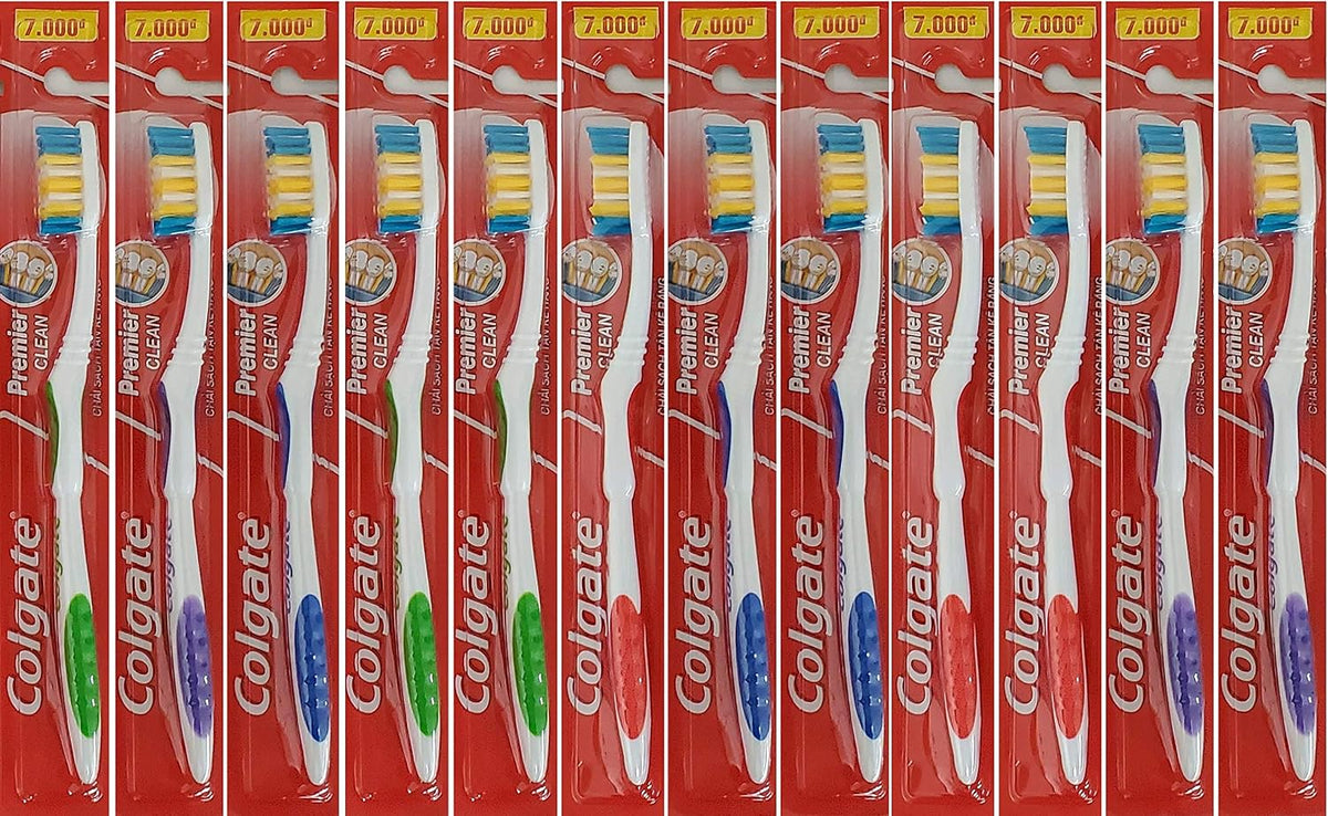 Colgate Toothbrushes Premier Extra Clean(Pack of 12 ),Multicolor,Corded Electric
