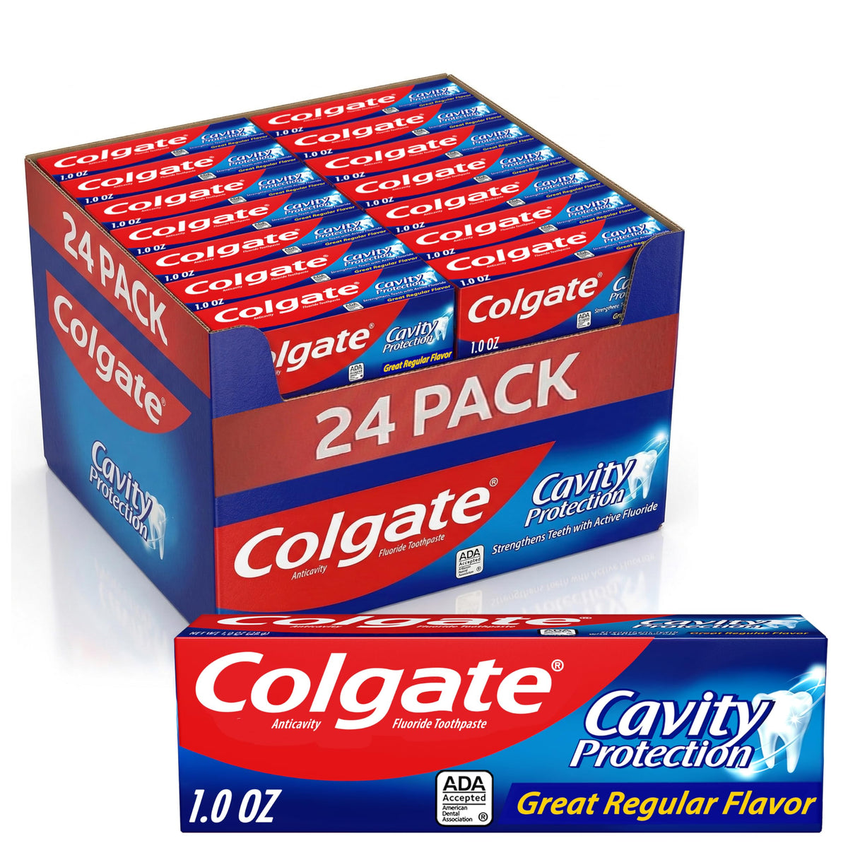 Colgate Cavity Protection Fluoride Toothpaste, Mint, 6 Pack, 6 oz